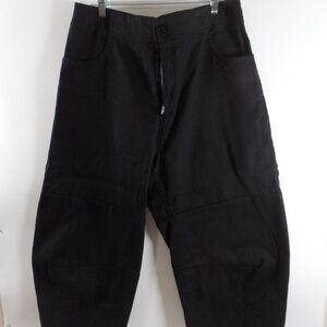 Roucha Black JEANS Wide Leg Flat Front Womens Size C